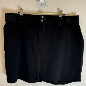 Kuhl Women's Black Performance Skirt Size 14 Outdoor Hiking Golf Casual